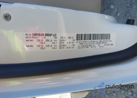 2014 Dodge Grand Caravan Sxt 30Th Anniversary from USA, damaged, VIN 2C4RDGCG6ER278928